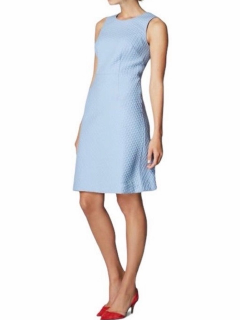 Boden Dress Audrey Square Jacquard Size 4l